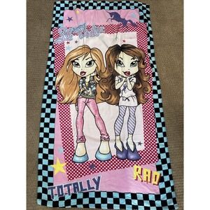 VTG Lil' Bratz "Totally Rad" Cotton Towel Brats Dolls Beach Bath Towel Flaw